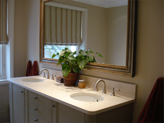 Limestone bathroom unit